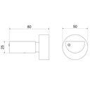 Ver imagem 2 de Kit 2 Acabamentos Base para Registro C 50 1/2, 3/4 e 1 Meber Metais