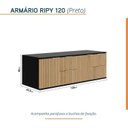 Ver imagem 5 de Conjunto para Banheiro Bancada em Porcelanato para Cuba de Apoio, Armário e Espelho Ripy 120cm