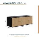 Ver imagem 5 de Conjunto para Banheiro Bancada em Porcelanato para Cuba de Apoio, Armário e Espelho Ripy 120cm