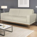 Ver imagem 2 de Sofa 3 Lugares 180 cm Crons Linho Cru Vazzano