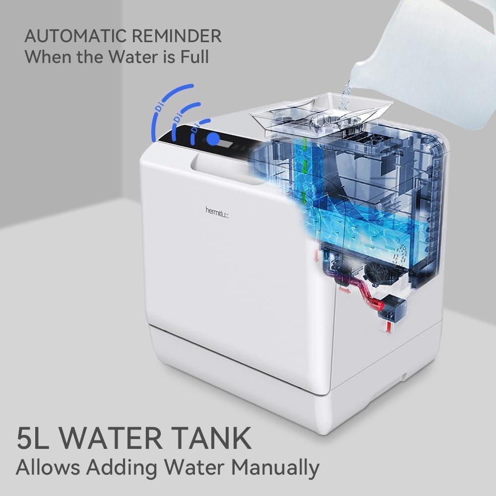 Hermitlux Máquina de Lavar Louça C/ Tanque de Agua de 5 L. - 4