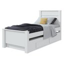 Ver imagem 3 de Bicama Solteiro Infantil com 2 Gavetas Athenas Kids Branco