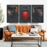 Quadros Decorativos Gangue Dos Macacos Divertidos 3 x4adesivos quadro decorativo gangue dos macacos  - 2