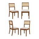 Ver imagem 1 de Kit 4 Cadeiras Madeira Maciça Tiê CabeCasa MadeiraOriginals