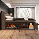 Ver imagem 2 de Cama de Casal Modelo Puppy Espaço P/ Pet Pintura Texturizada:chocolate