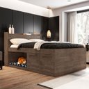 Ver imagem 1 de Cama de Casal Modelo Puppy Espaço P/ Pet Pintura Texturizada:chocolate