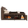 Cama de Casal Modelo Puppy Espaço P/ Pet Pintura Texturizada:chocolate - 4