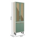 Ver imagem 4 de Cozinha Compacta 3 Peças com Tampo Bossa Nova Bertolini - Verde/branco