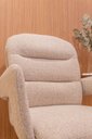 Ver imagem 5 de Kit 2 Cadeiras de Jantar Mira Giratória - Boucle Off White