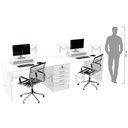 Ver imagem 3 de MESA ESTAÇÃO DE TRABALHO DUPLO C/ GAVETEIRO M336.B MUNDI MOVEIS