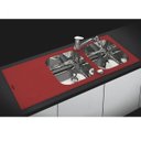 Ver imagem 2 de Cuba Dupla de Sobrepor para Cozinha Tramontina Vitra 2C 34 com 01 Furo para Torneira