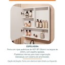 Ver imagem 4 de Conjunto para Banheiro Lavatório em Porcelanato com Cuba Esculpida, Gabinete e Espelheira Ripy 60cm