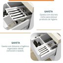 Ver imagem 7 de Conjunto para Banheiro Lavatório em Porcelanato com Cuba Esculpida, Gabinete e Espelheira Ripy 60cm