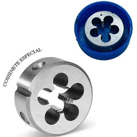 Cossinete Manual em Aço Rápido Hss - 1/4 X 28 Unf - Esquerdo - 3 Peças