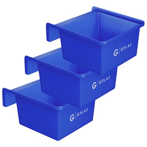 Kit 3 Cochos para Animal 30l Azul Gplas