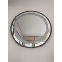 Ver imagem 3 de Espelho Led Quente Adnet 60cm Moldura Marrom Sem Alça