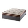 Conjunto Cama Box Espuma Espuma Chicago Marrom Viúva 128x188x57 - 2