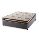 Ver imagem 2 de Conjunto Cama Box Espuma Espuma Chicago Marrom Viúva 128x188x57
