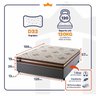 Conjunto Cama Box Espuma Espuma Chicago Marrom Viúva 128x188x57 - 3