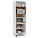 Ver imagem 6 de Torre Quente 2 Portas 2 Nichos 1 Gaveta Off White Branco Yescasa