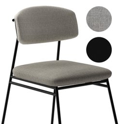 Banqueta Alta para Bancada Sala de Jantar Encosto e Assentos Estofados Linha Jaraguá. - 5