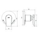 Ver imagem 2 de Kit 2 Acabamentos para Monocomando de Chuveiro 2997 Tonino Matte Meber