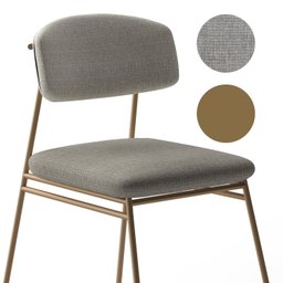 Banqueta Alta Ba 402 a para Bancada Sala de Jantar Encosto e Assentos Estofados Linha Jaraguá. - 5