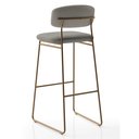 Ver imagem 2 de Banqueta Alta Ba 402 a para Bancada Sala de Jantar Encosto e Assentos Estofados Linha Jaraguá.