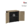 Armário para Escritório Baixo 2 Portas com Chave - 8