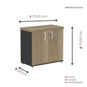 Ver imagem 4 de Armário para Escritório Baixo 2 Portas com Chave