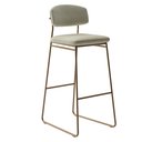 Ver imagem 1 de Banqueta Alta Ba 402 C para Bancada Sala de Jantar Encosto e Assentos Estofados Linha Jaraguá.