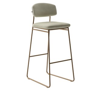 Banqueta Alta Ba 402 C para Bancada Sala de Jantar Encosto e Assentos Estofados Linha Jaraguá.