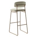 Ver imagem 2 de Banqueta Alta Ba 402 C para Bancada Sala de Jantar Encosto e Assentos Estofados Linha Jaraguá.