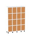 Ver imagem 2 de Armário Guarda Volume Locker Roupeiro 16 Portas Aço Grp 504/16