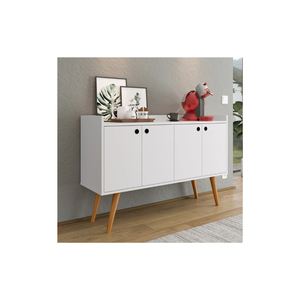 Aparador Buffet Retrô 4 Portas Dallas Varias Cores - Rpm:branco