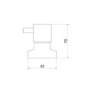 Ver imagem 2 de Kit 2 Acabamentos para Registro 1/2", 3/4" e 1" Matte Minimal Classic Meber Preto/Black