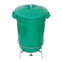 Ver imagem 2 de Cesto de Lixo Plastico com Pedal Aço Galvanizado 40l Amarelo Cor:amarelo