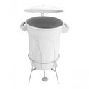 Ver imagem 4 de Cesto de Lixo Plastico com Pedal Aço Galvanizado 40l Amarelo Cor:amarelo