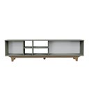 Ver imagem 5 de Rack para Tv até 75'' com 2 Portas e Nichos 200cm Lars - Verde