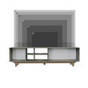 Ver imagem 6 de Rack para Tv até 75'' com 2 Portas e Nichos 200cm Lars - Verde