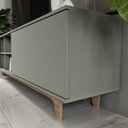 Ver imagem 3 de Rack para Tv até 75'' com 2 Portas e Nichos 200cm Lars - Verde