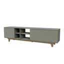 Ver imagem 1 de Rack para Tv até 75'' com 2 Portas e Nichos 200cm Lars - Verde