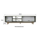 Ver mais imagens de Rack para Tv até 75'' com 2 Portas e Nichos 200cm Lars - Verde