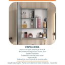 Ver imagem 3 de Conjunto para Banheiro Lavatório em Porcelanato com Cuba Esculpida, Gabinete e Espelheira Ripy 60cm