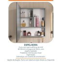 Ver imagem 3 de Conjunto para Banheiro Lavatório em Porcelanato com Cuba Esculpida, Gabinete e Espelheira Ripy 60cm Cinza