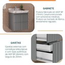 Ver imagem 6 de Conjunto para Banheiro Lavatório em Porcelanato com Cuba Esculpida, Gabinete e Espelheira Ripy 60cm