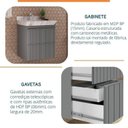 Ver imagem 6 de Conjunto para Banheiro Lavatório em Porcelanato com Cuba Esculpida, Gabinete e Espelheira Ripy 60cm
