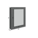 Ver imagem 4 de Conjunto para Banheiro Lavatório em Porcelanato com Cuba Esculpida, Gabinete e Espelheira Ripy 60cm