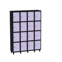 Ver imagem 2 de Armário Guarda Volume Locker Roupeiro 16 Portas Aço Grp 504/16