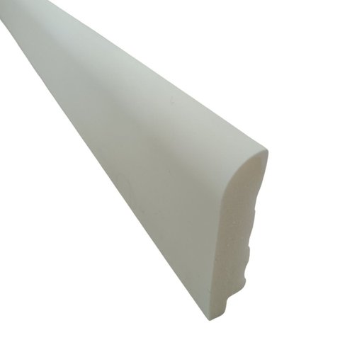 Rodapé Poliestireno 7cm Boleado 52007 Arquitech - 2,4 Metros